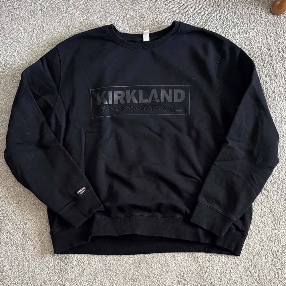 Kirkland Signature Men's Black Crewneck Sweater
